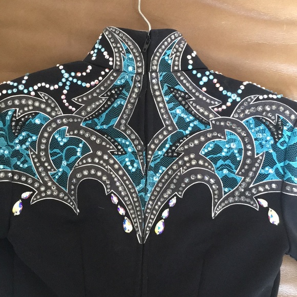 Western Horse show clothes Hsmp shirt w/pad - Picture 4 of 8